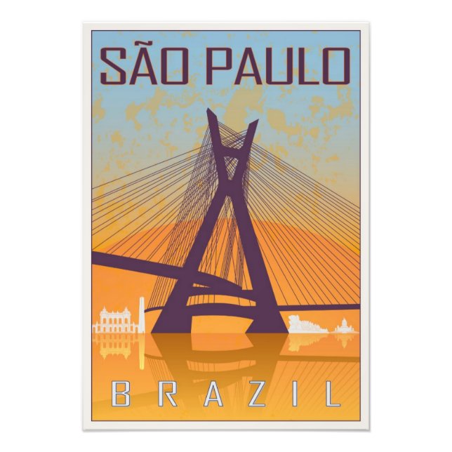 Sao Paulo vintage poster (Devant)