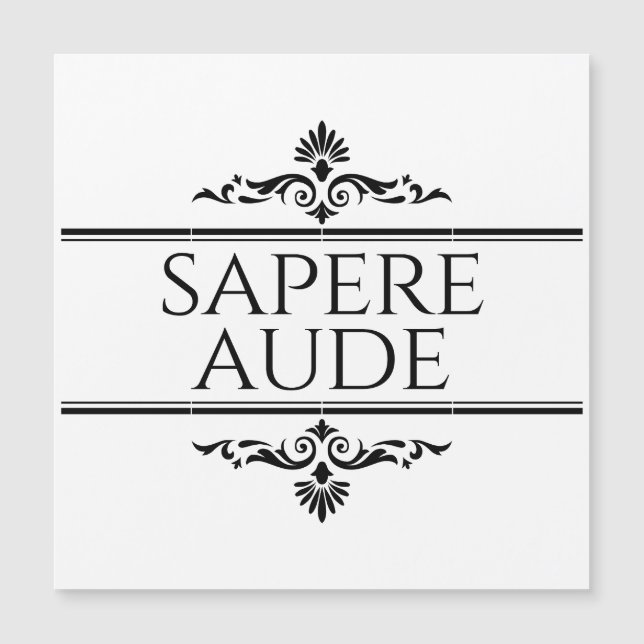 Sapere Aude (Devant)