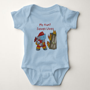 Sapeur-pompier ma tante Saves Lives Tshirts et