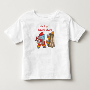 Sapeur-pompier ma tante Saves Lives Tshirts et