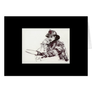 Sapeurs-pompiers et tuyau