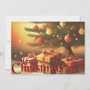 Sapin de Noël avec Cadeaux Dorés