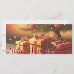 Sapin de Noël avec des cadeaux dorés