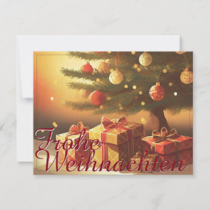 Sapin de Noël avec des cadeaux dorés