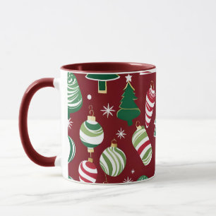 sapin de Noël bonbons ornements tasse à café