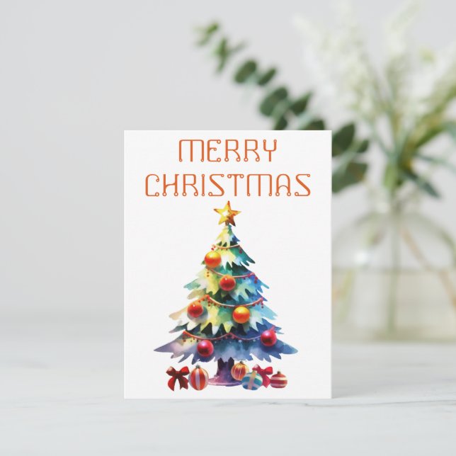 Sapin de Noël - Carte de Noël (Debout devant)