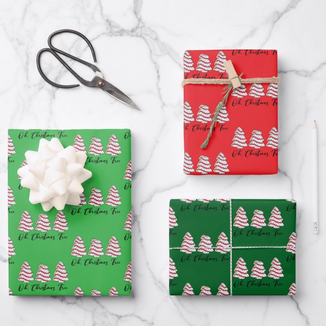 Sapin de Noël Emballage Cadeau Gâteaux Little Debb (Recto)