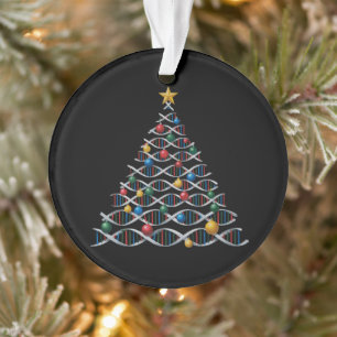 Sapin de Noël en hélice d'ADN Professeur de biolog