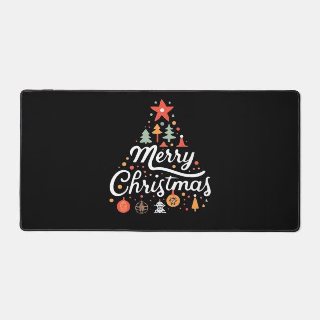 Sapin de Noël Joyeux Noël Classique (Recto)