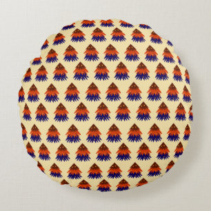 Sapin de Noël multicolore - Coussin rond