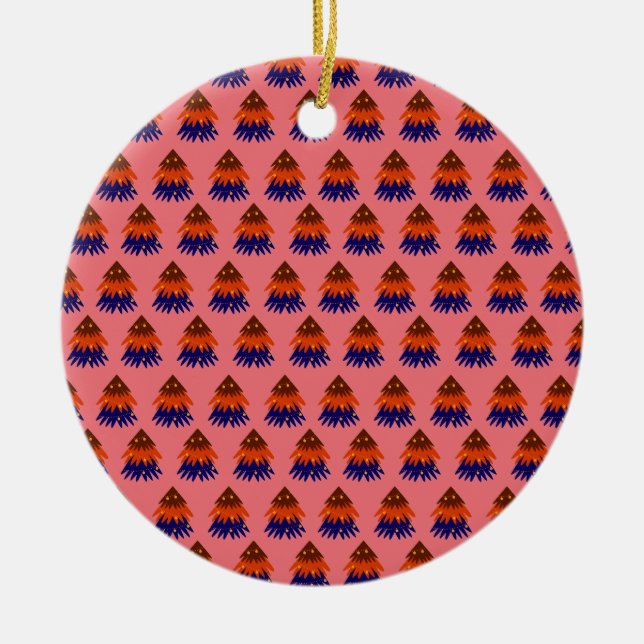 Sapin de Noël multicolore - Ornement (Devant)