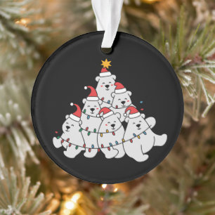 Sapin de Noël Ours Polaire Animaux Drôles Ours