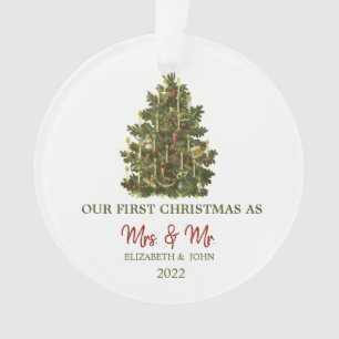 Sapin de Noël Vintage Notre Premier Noël
