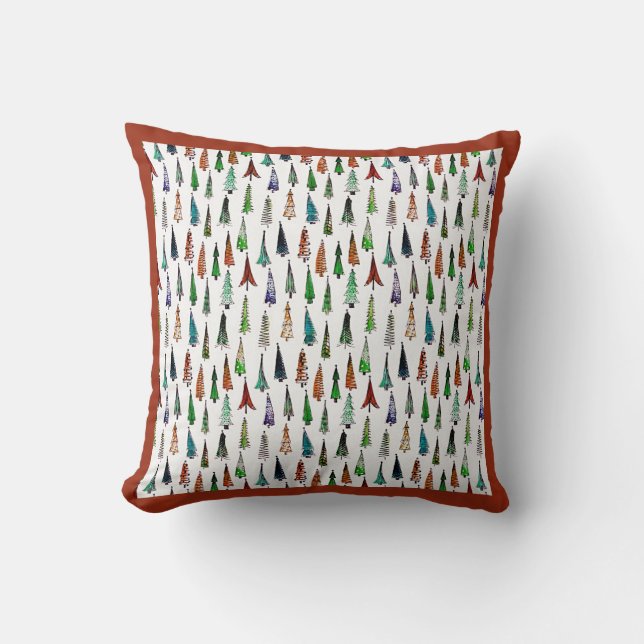 sapins de Noël housse de coussin (Recto)