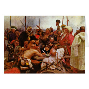 Saporoschzen écrivent une lettre au sultan turc