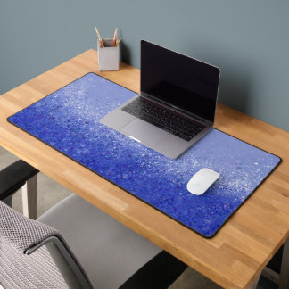 Sapphire Abstrait Art Desk Mat