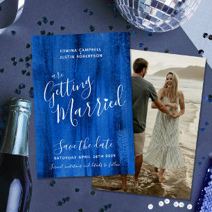 Sapphire bleu art moderne enregistrer les cartes d