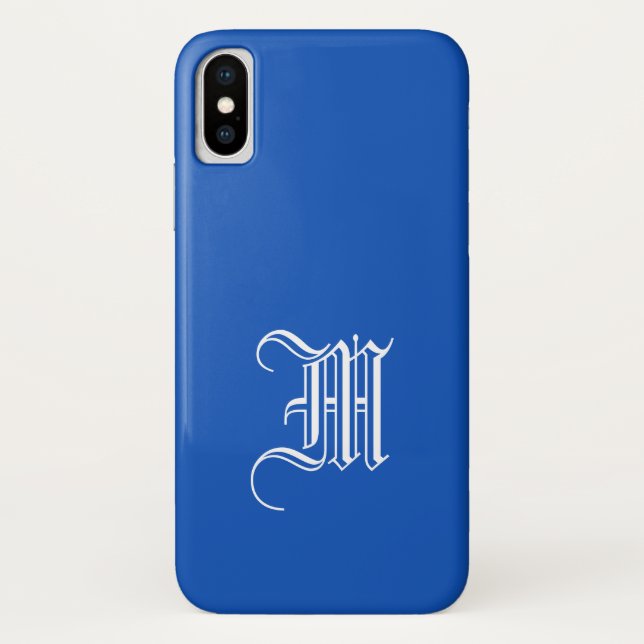 SAPPHIRE BLUE Solid Arrière - plan iPhone X Coque (Dos)