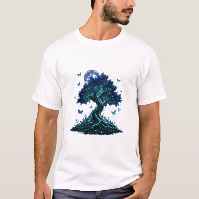 Sapphire Moon Tree T-Shirt (Devant)