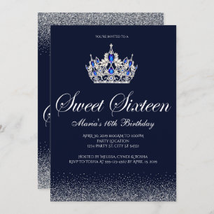 Sapphire Sweet 16 invitations d'anniversaire