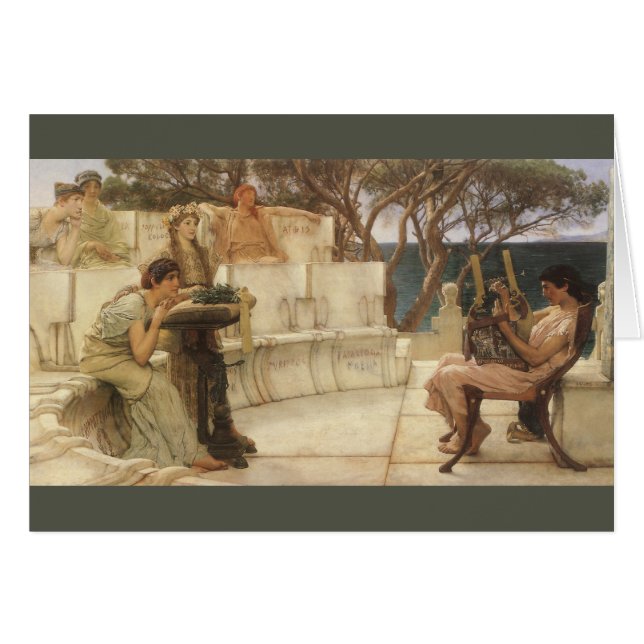 Sappho et Alcaeus par Sir Lawrence Alma Tadema (Devant horizontal)