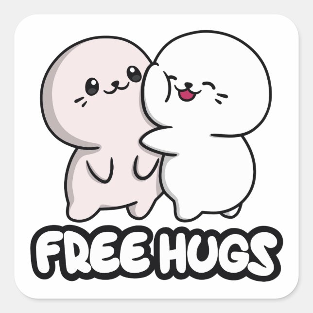 Sappy GRATUIT HUGS Sticker (Devant)