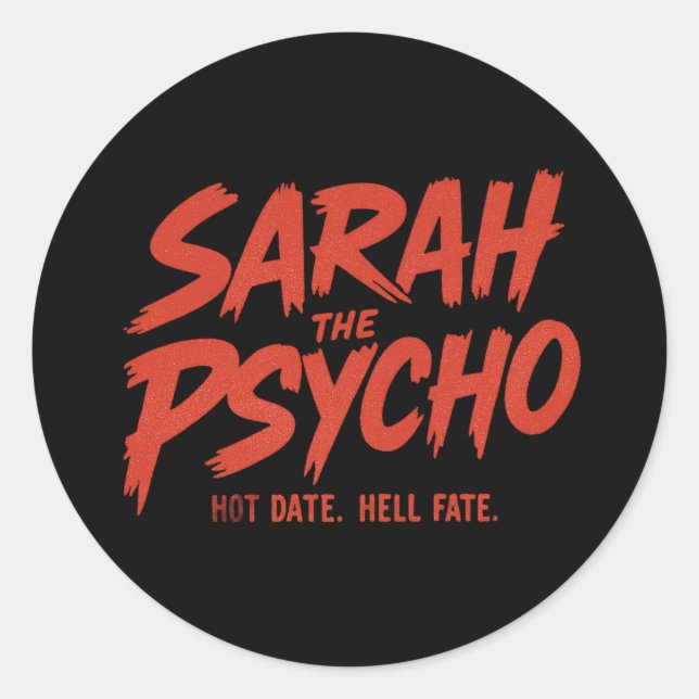 Sarah le Sticker Psycho (Devant)