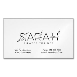 SARAH Nom Pilates Instructeur Carte de visite