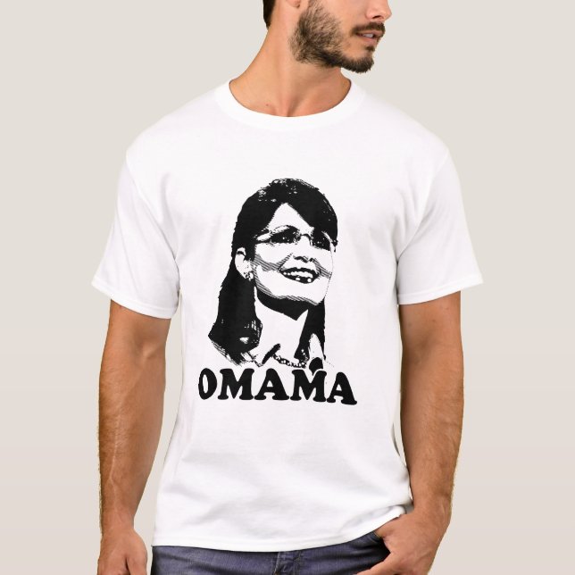Sarah Palin Omama un T-shirt de couleur (Devant)