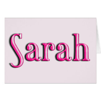 SARAH, pour Sarah