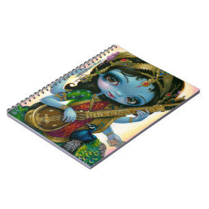 "Saraswati carnet jouant Veena"