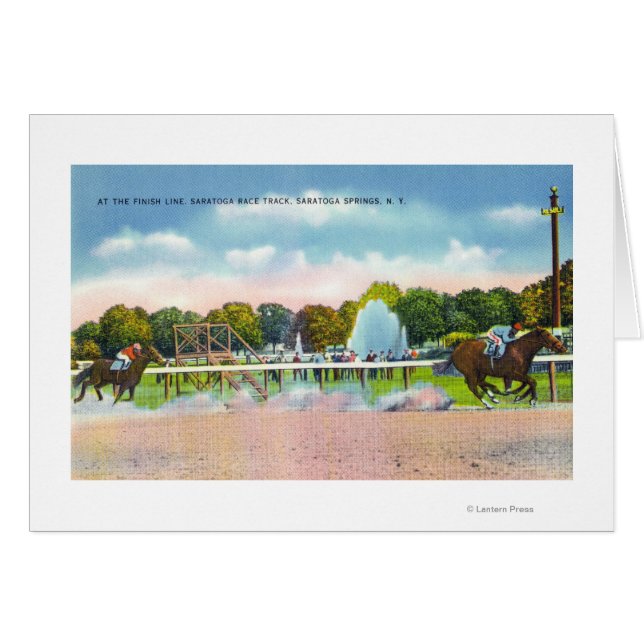 Saratoga Race Track - Vue de la ligne d'arrivée (Devant horizontal)
