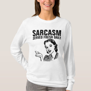 SARCASM A SERVI DES T-shirts femme RÉtro ET FRAIS