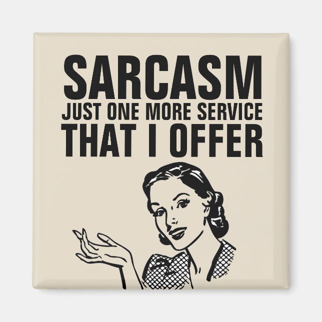 SARCASM RETRO MAGNET FEMME (Devant)
