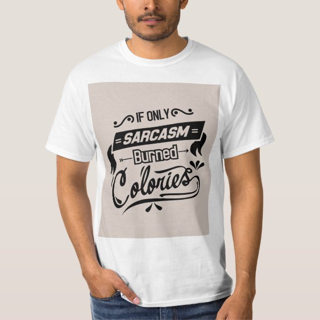 Sarcasme Brûle des calories T-shirt homme - Travai (Devant)