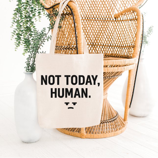Sarcastic Minimalist Quote Tote Bag Design (Créateur téléchargé)