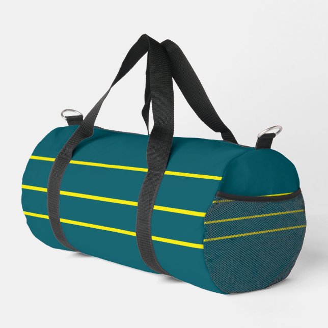 Sarcelle profonde avec pochette jaune (Coin droit)
