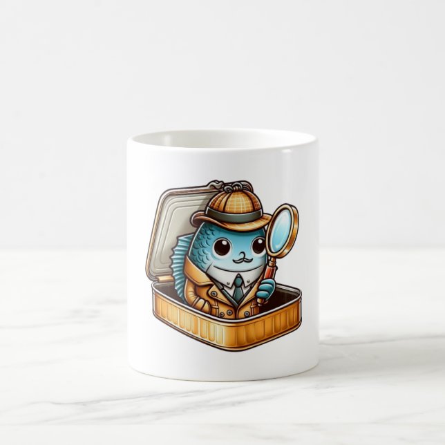  Sardine Detective Mystery Coffee Mug (Centre)