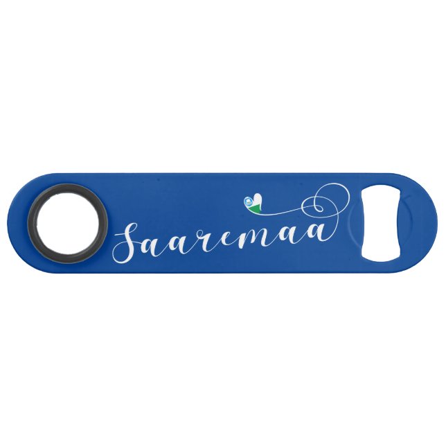 Saremaa, Coeur Drapeau, Estonie (Devant (Horizontal))