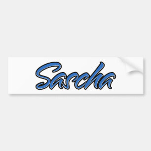 Sascha Nom bleu Aufkleber Autoaufkleber Sticker