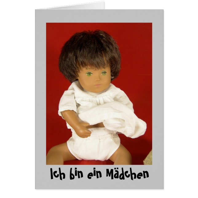 Sasha Baby Geburtsanzeige Karte (Devant)