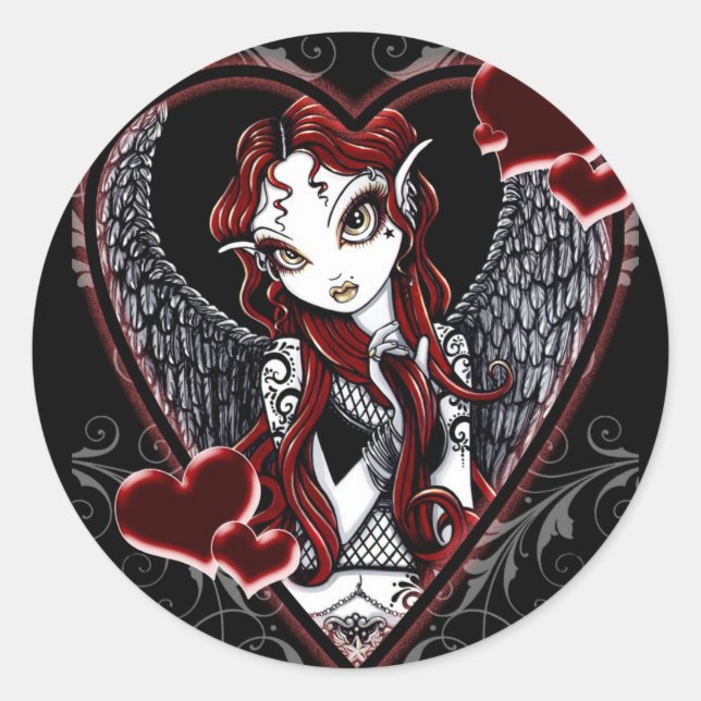 Sasha Fairy Valentine's Day Sticker (Devant)