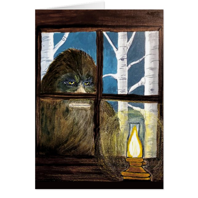 Sasquatch Bigfoot Art - "Observateur du peuple" (Devant)