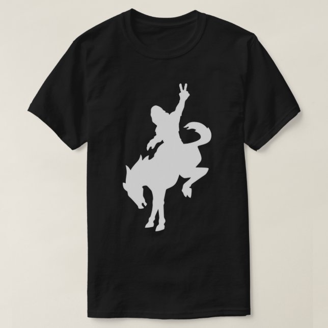 Sasquatch équitation Bronco T-Shirt (Design devant)