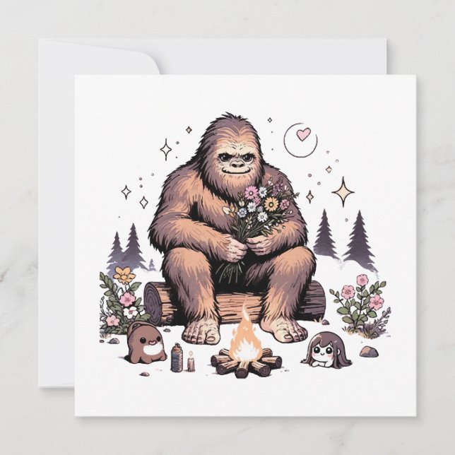 Sasquatch Holding Flowers (Devant)