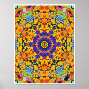 Sassafras Cinétique Collage Kaleidoscope Poster