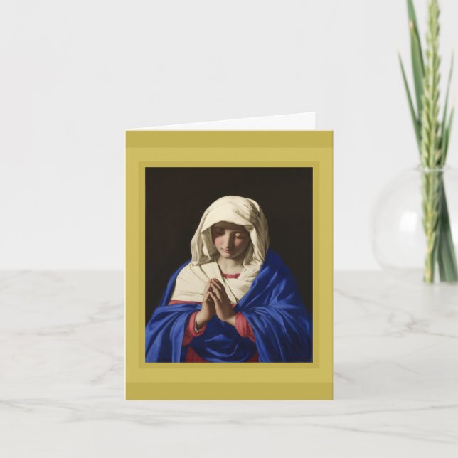 SASSOFERRATO, MADONNA EN CARTE DE VACANCES DE PRIÈ (Devant)