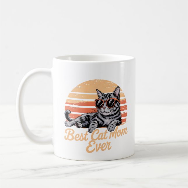 Sassy Cat Maman Mug - Chill Cat Mug (Gauche)