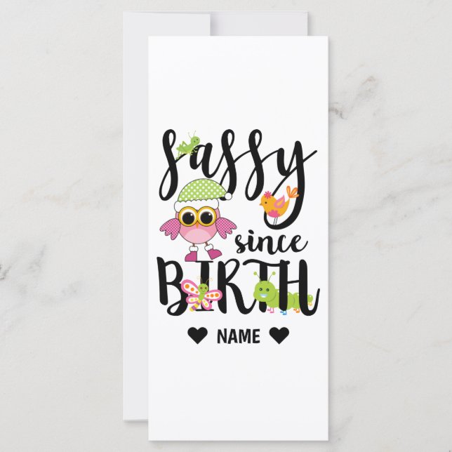 Sassy depuis la naissance (Devant)