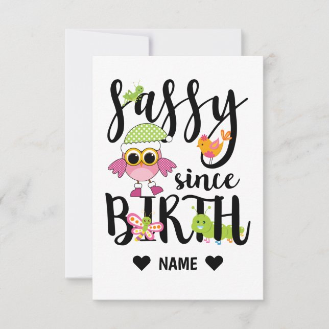 Sassy depuis la naissance (Devant)